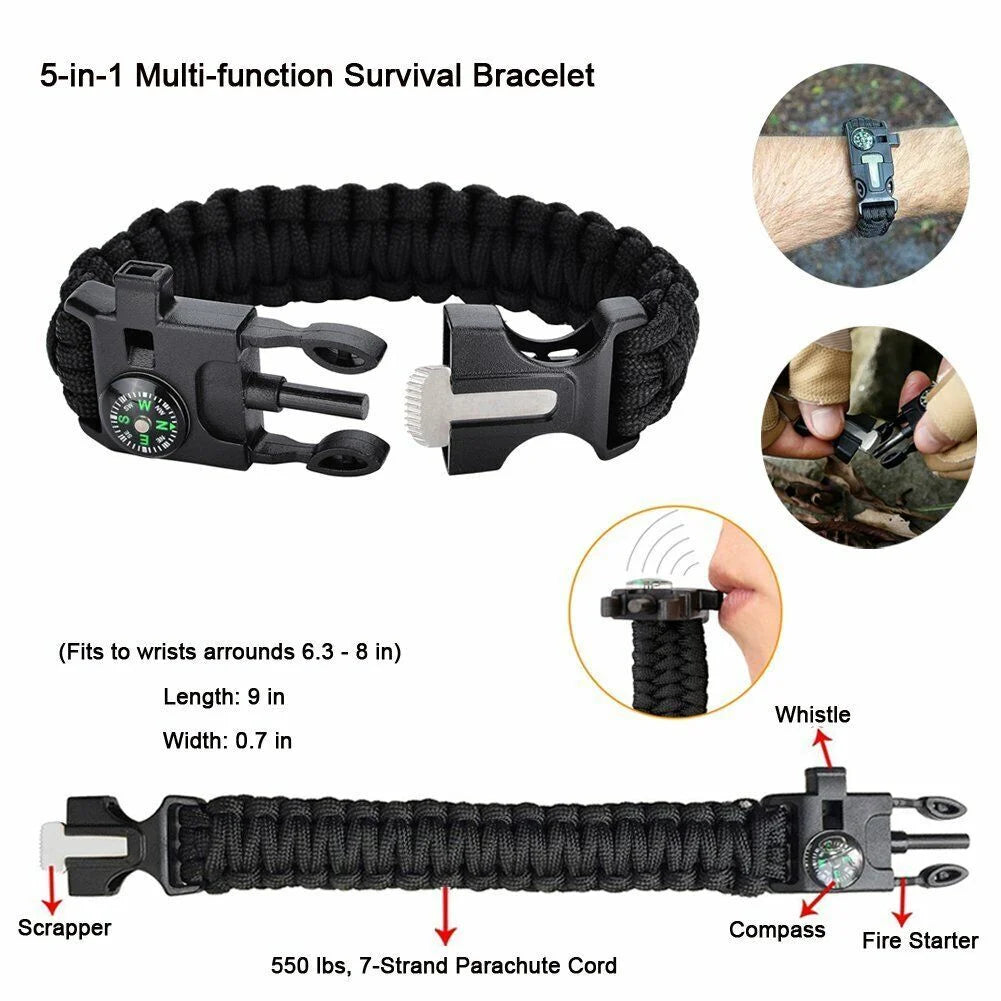 Y12IN1SCTZ-DD Outdoor Survival Kit, 12 in 1